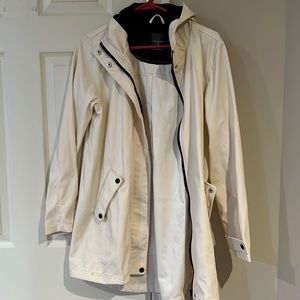 Primark women’s Medium cream lightweight jacket parka from England US size 6/8